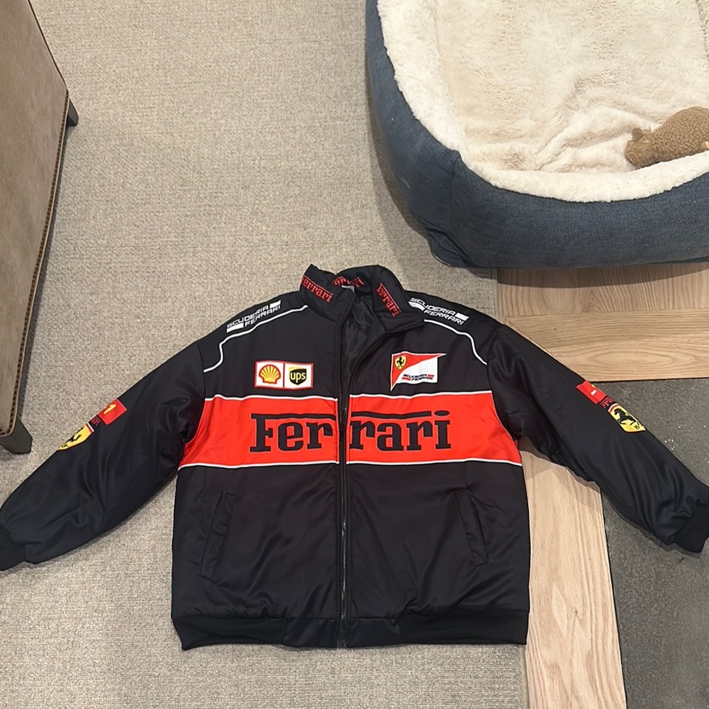 Ferrari Black and Red Racing Jacket